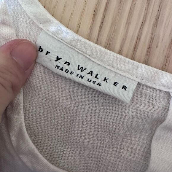 Bryn Walker Bre 100% linen tunic in white- Size Medium - Picture 2 of 7